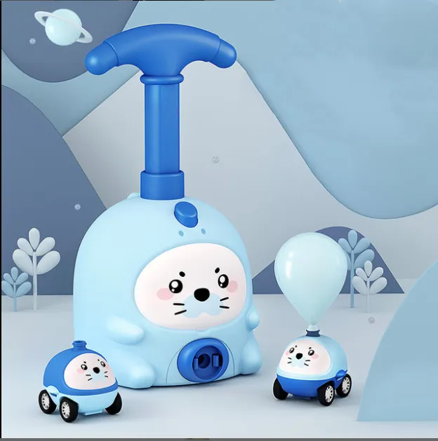 Balloon Car Toys For Babies Educational Air Power Tower Montessori For Children