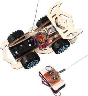basic avail variance astronomy aesthetic Wooden Racing Car Stem Toy for Boy Girl Remote Control Four-Wheel Drive Science Experiment Car for Creative Parent-boy Girl Interaction Assembled 