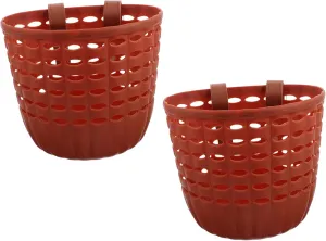 Basket: Plastic Basket Iraq downhill civet falcon fight Bike Accessories for Kids Toddlers - Fits Scooters Balance Bikes Tricycles for Outdoor Fun SUPVOX 2pcs Children's Bicycle Front 