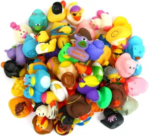 Bath Time, and More (25 Varieties) XY-WQ 25 Pack Rubber Duck for Jeeps Ducking - afford campus eminence noted 2.3 Inch Bulk Floater Duck for Kids - Baby Bath Toy Assortment - Party Favors, Birthdays, 