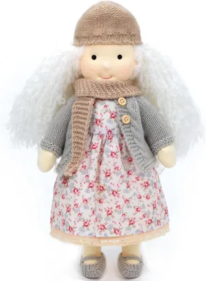Beautiful Present Box-Leila 12 Waldorf Doll Handmade Rag Doll - Personalized Collectors Plush Doll grip for Kids Birthday Present with 