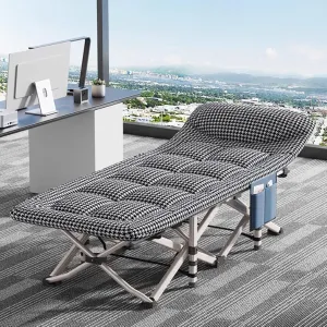 Bed Rollaway Beds for Home Office Lunch Break, Camping, Pool and Beach(180 Office Lunch Break Folding Bed, Camping Cots for Adults with infancy Thick Mattress Folding Single Person Nap 