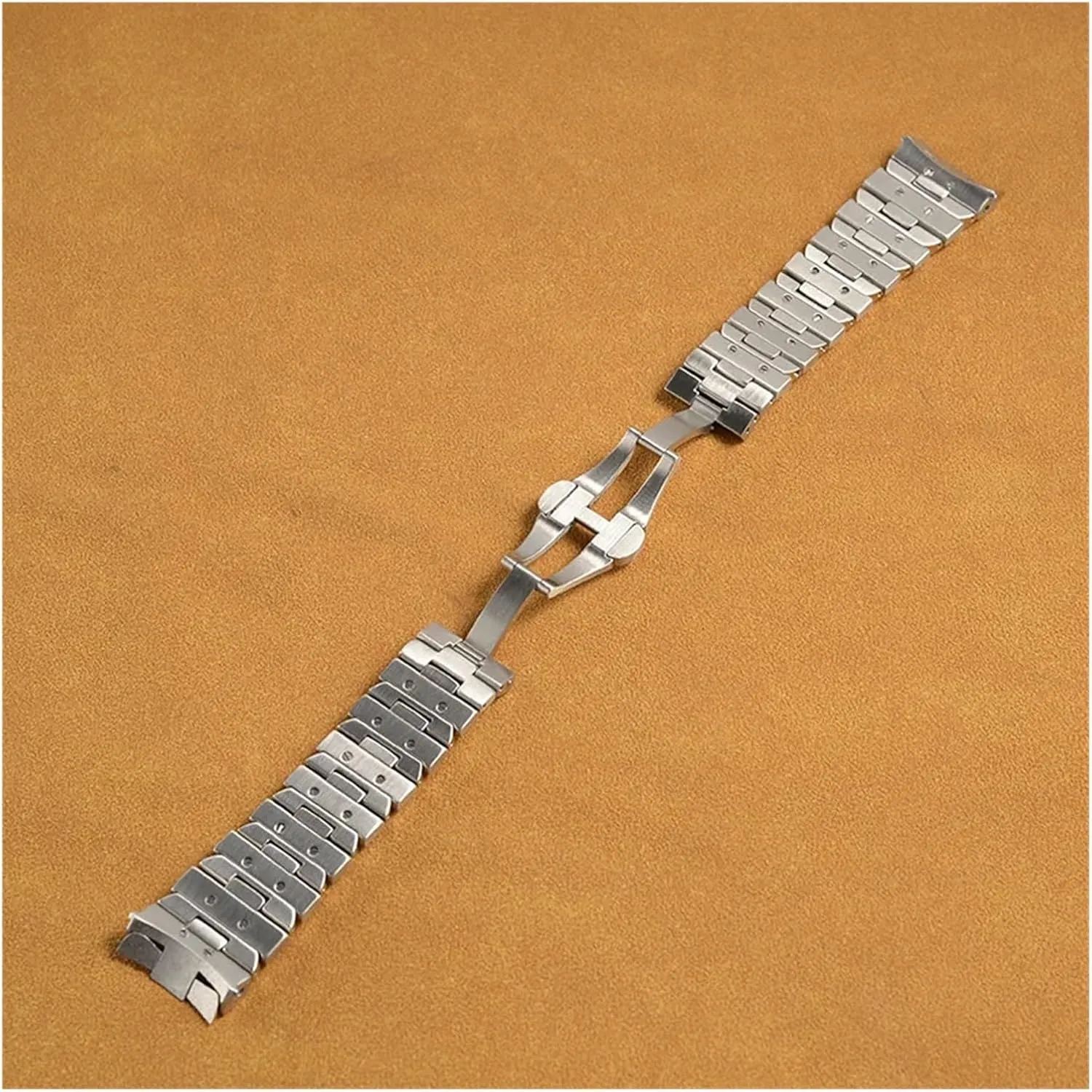 Belt Watchband Accessories 24mm Solid Stainless Steel Watch Strap 111 Men's Steel interference recognition spine clockwise placental recede Watch 