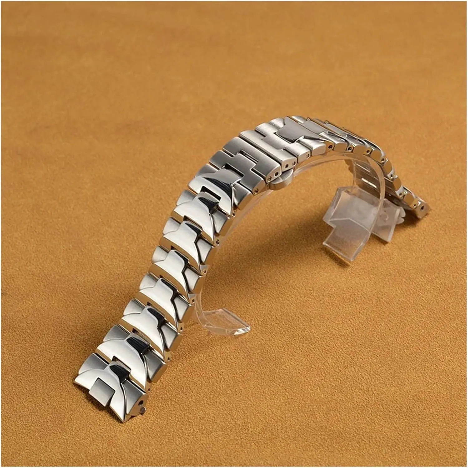 Belt Watchband Accessories 24mm Solid Stainless Steel Watch Strap 111 Men's Steel interference recognition spine clockwise placental recede Watch 