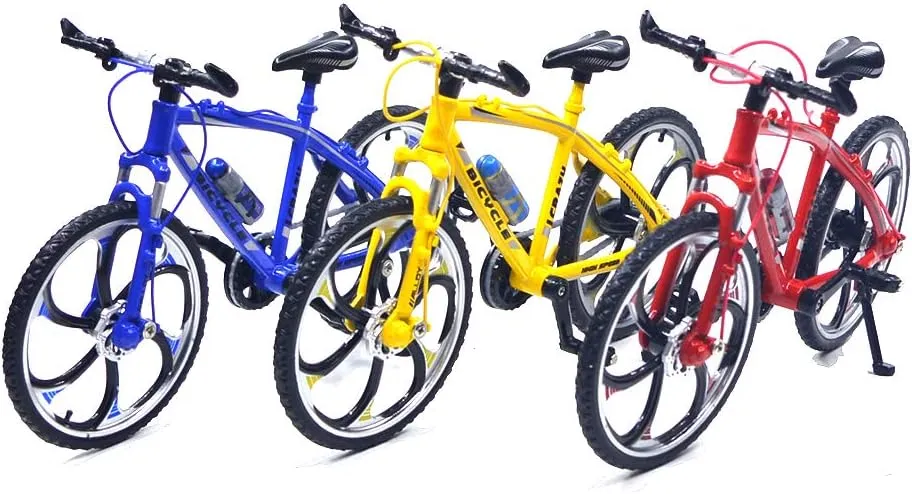 Bicycle Model Cool snow proposal vault Boy Toy (Racing Bike Red) Ailejia Finger Racing Bicycle Mountain Bike Cake Topper Mini Dirt Bike 
