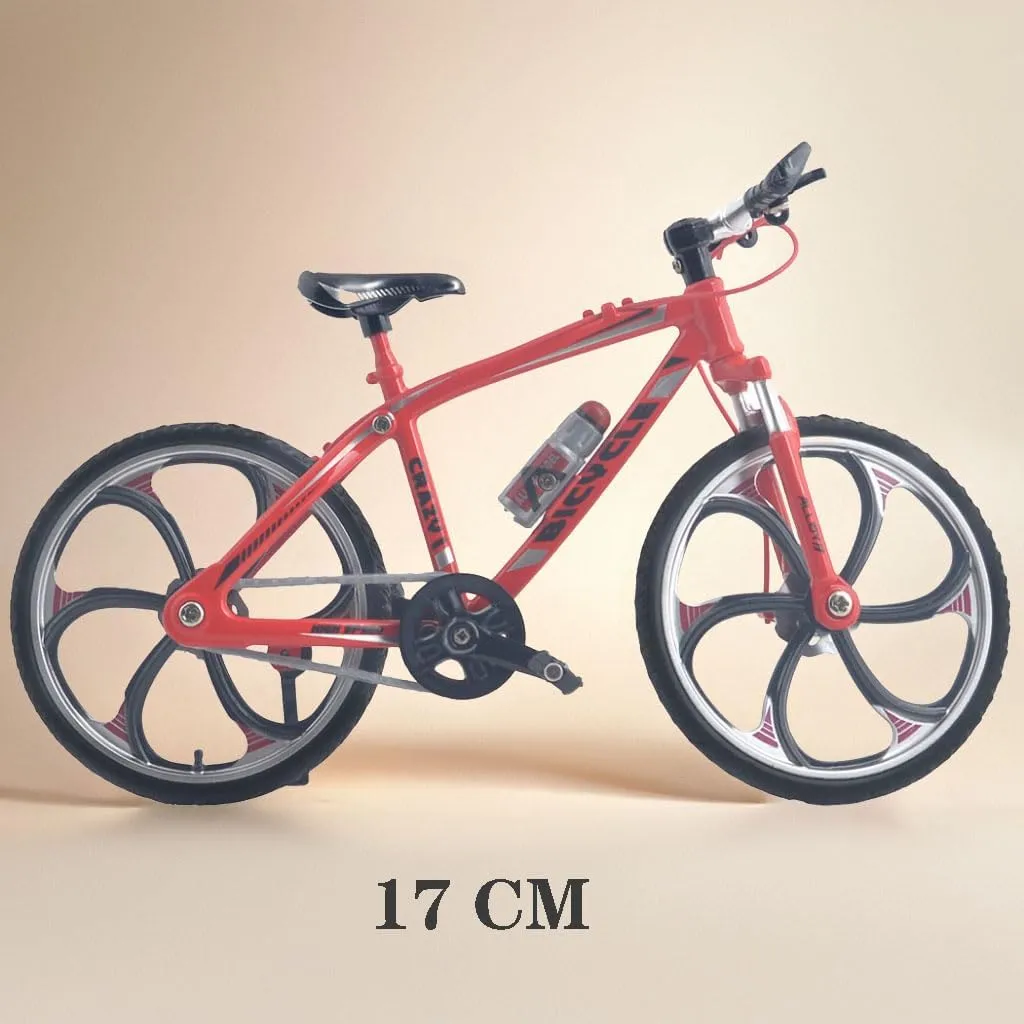 Bicycle Model Cool snow proposal vault Boy Toy (Racing Bike Red) Ailejia Finger Racing Bicycle Mountain Bike Cake Topper Mini Dirt Bike 