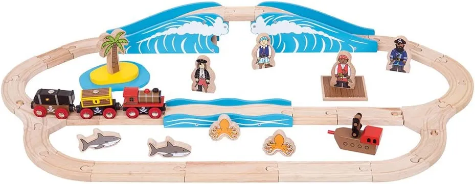 Bigjigs Pirate Train Set
