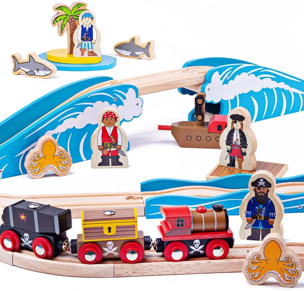 Bigjigs Pirate Train Set
