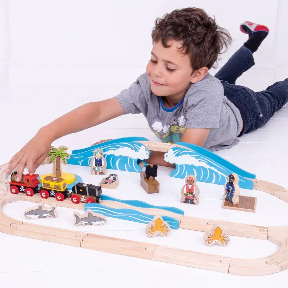 Bigjigs Pirate Train Set