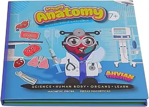Bilingual chicken Magnetic Montessori-Inspired Book (40 pcs) Learning Anatomy 