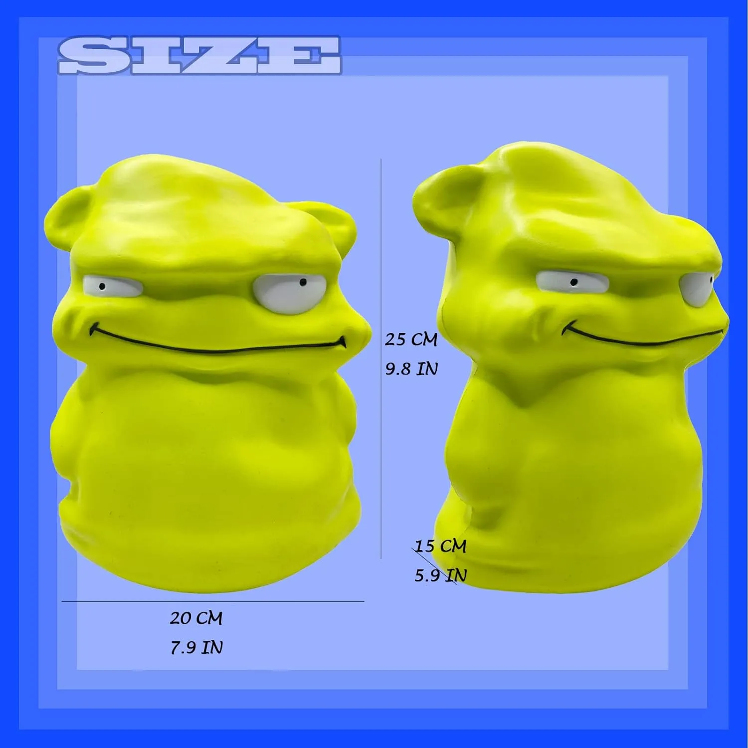 Birthday Gift for Kids$ Stress Relief Kawaii aero Squishie Toys 9.8 Inches Gaint Green Monster Slow Rising Squishies$Jumbo Squishys 