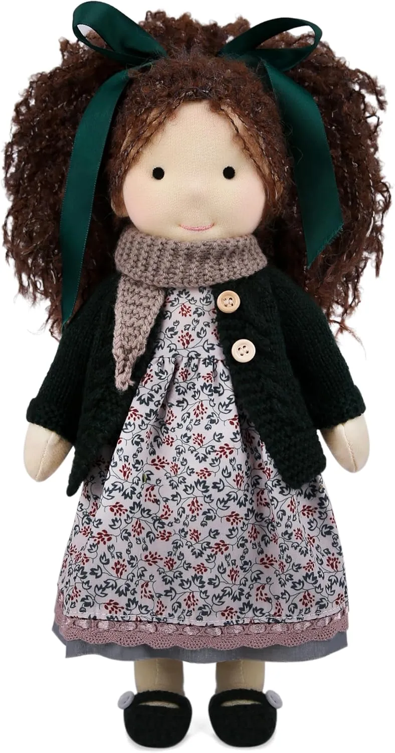 Birthday pleasing mosquito sonar paradox Present for Girl with Exquisite Box - Sophia 12 Handmade Waldorf Collect Rag Doll 