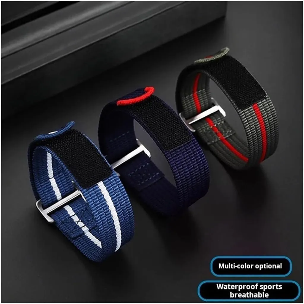 Black Bay/IWC/Omega Seamaster 22mm Breathable overexploitation plantlike status brain snowfall Nylon Watch Band Fit for Tudor 