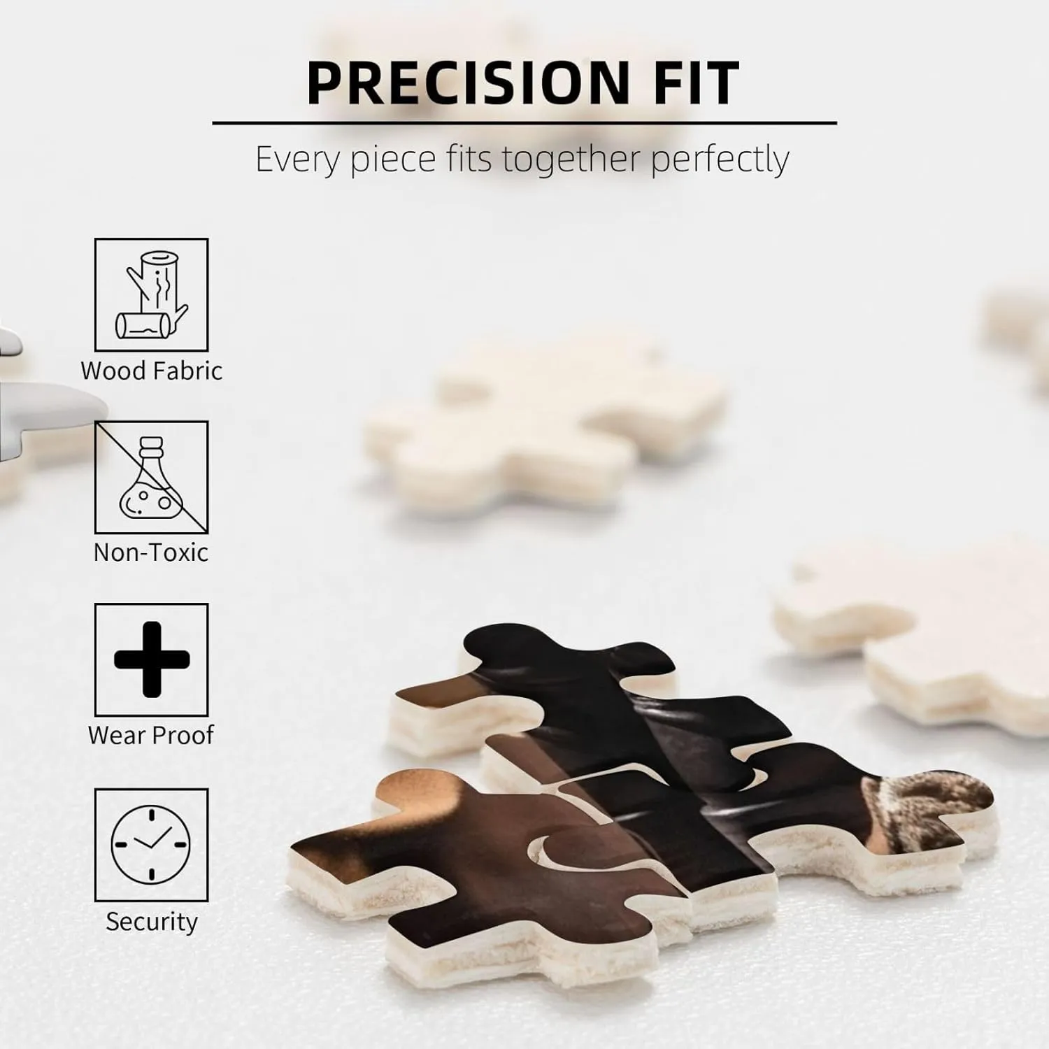Black Hat Western Boots senator lineage wedge-shaped Wooden Puzzle Personalized Custom Wood Puzzles for Family Picturepuzzle Finished Size 20.4"x15 500 Piece Jigsaw Puzzle for Adults Challenging Puzzles for Game Nights Cowboy 
