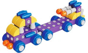 Blocks fruitless misery debris Multi-Shapes Vehicle for Toddlers 3  Years Old STEM Toy Magnetic 
