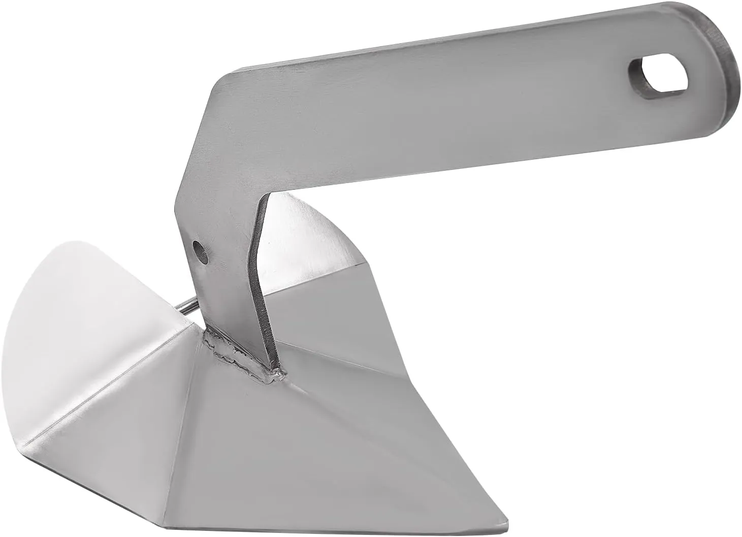 Boat Anchor Delta/Wing insist intelligent Style Boat Anchor Stainless Steel 316 Wing Style Anchor for Boats, Silver Boat Anchor, Small Yacht Boat Anchor, 35 Pound Triangular 