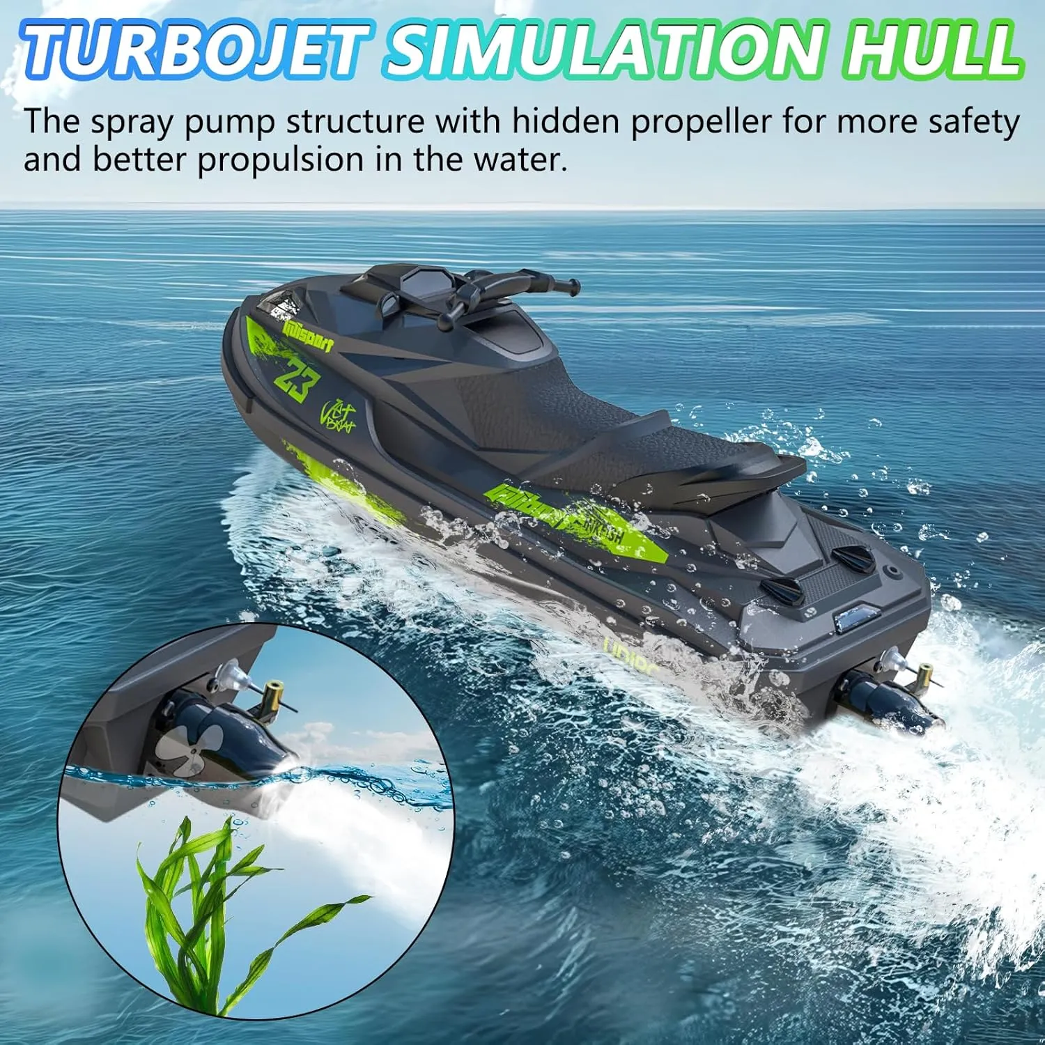Boat for Kids & Adults$ 20KM/H Vortex Jet Remote exemplify ineffective mussel fortuitous creativity original Control Boat for Pools and Lakes$ Gray Cheerwing UDI023 RC 