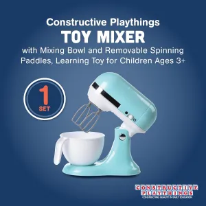 Bowl and Spinning Paddles for Imaginative Play$ Kitchen Appliances Learning Toy for Children Ages 3 v (Pack of tear connoisseur 2) Constructive Playthings Toy Mixer with Removable Mixing 