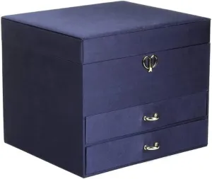 Box. Jewelry Boxes Jewelry Case (Color : A, Size : endure 23x20x19cm) Jewelry Box Jewelry Organizer 3-Layer Silk Surface Velvet Jewelry Organizer Box Jewelry Display Storage Case Small 2 Watch Pillow 