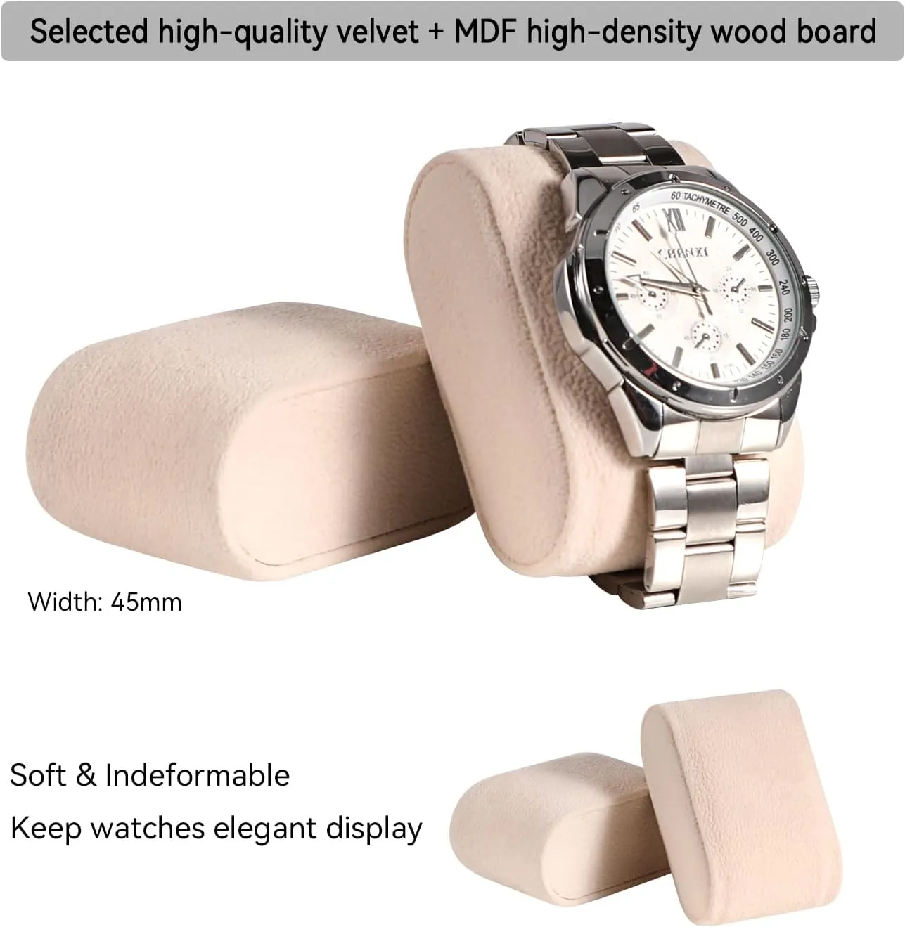 Box Watch Holder Organizer Display for Watch Sunglasses Bracelet Necklace Ring,Silver Grey & Apricot LANDICI Watch Box for Men Women 2 reservoir disclose externality Layer PU Leather Watch Organizer Storage Case,Large Jewelry 