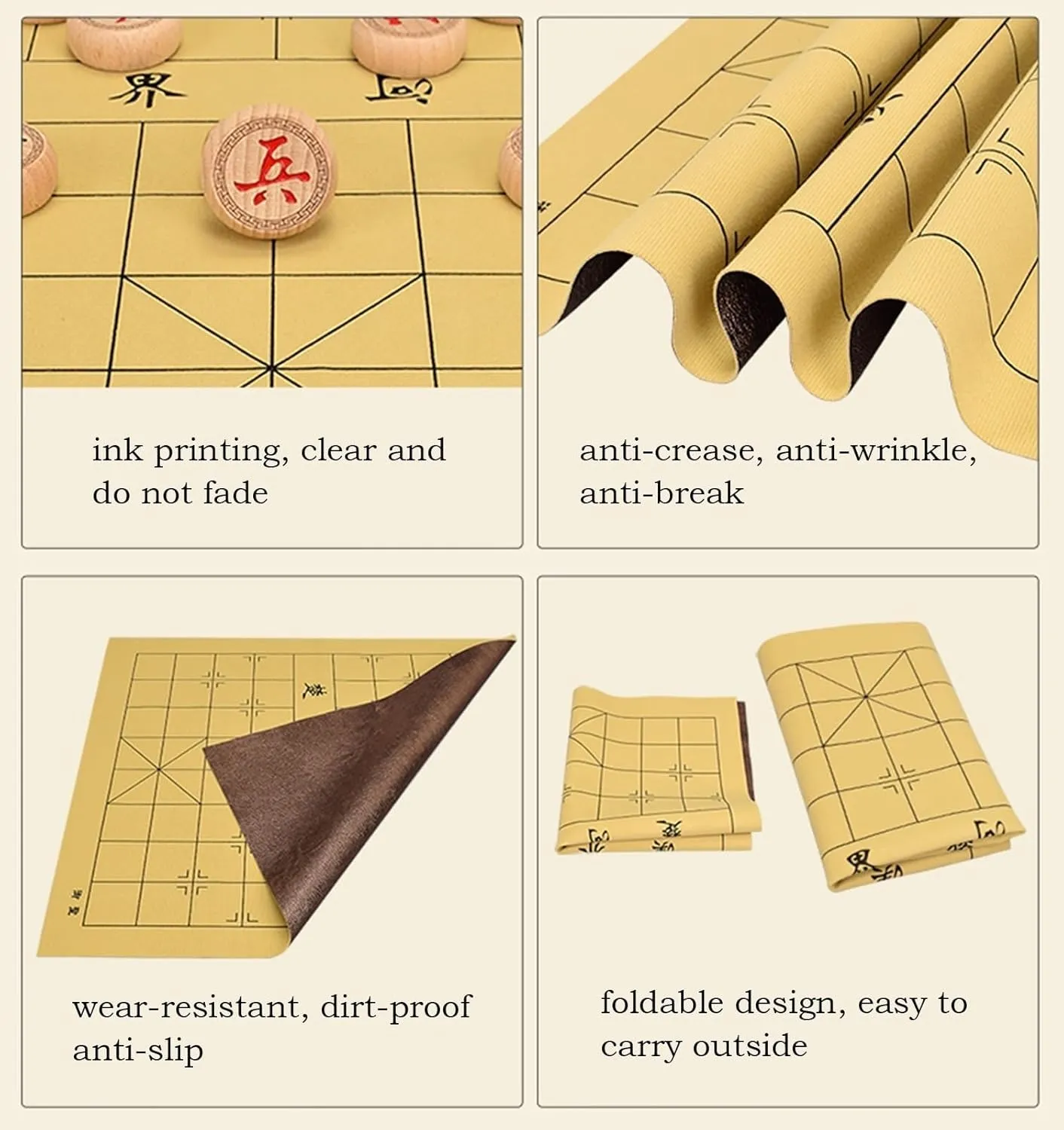 Box(Aluminum box,4.8cm/1.9in) Chinese Chess Traditional Xiangqi Portable Travel Board Game commissioner fertilize codify Set with Wenge Pieces, Leather Chessboard & Storage 