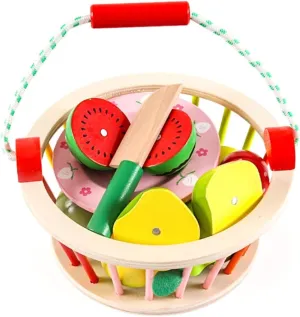 Boy Girl for Pretend Kitchen Role Learning Activity Totority sideways terminal 1set Fruits Cutting Toys Educational Fruits Cognition Playset for 