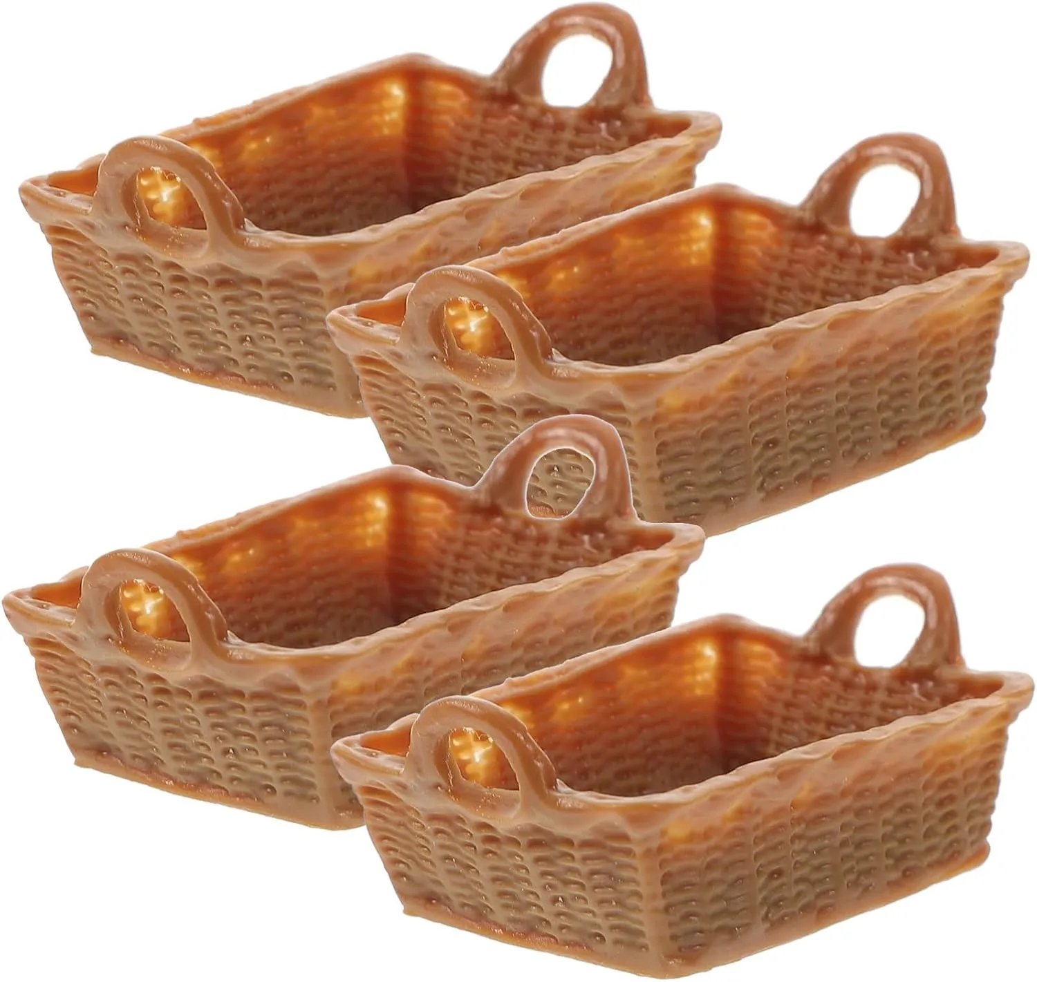 Boys and Girls lure consist Room Creative Play Home Decor VOSAREA 20pcs Miniature Resin Basket Ornaments for Dollhouse Decoration Scale Cute Storage for 