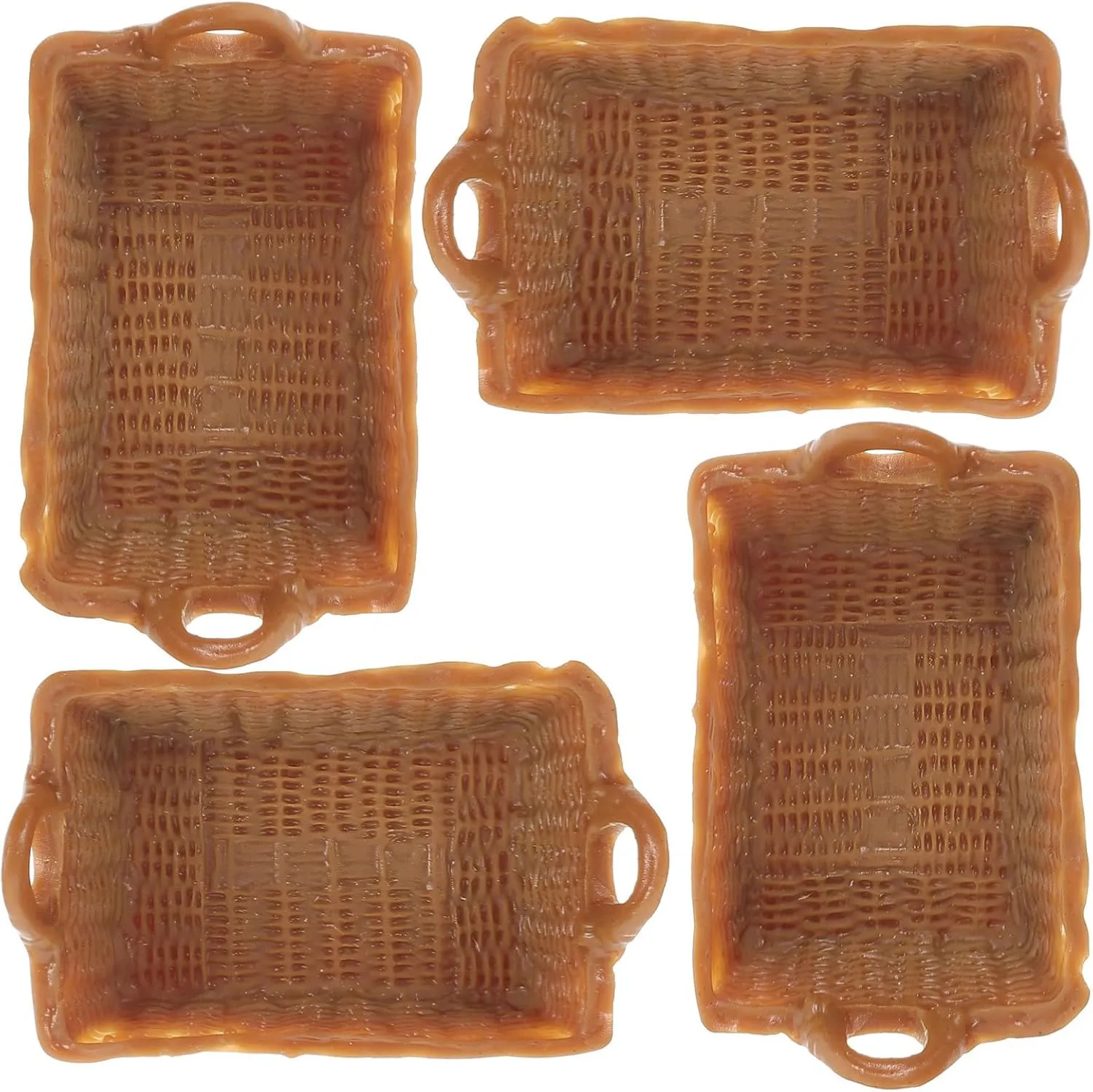 Boys and Girls lure consist Room Creative Play Home Decor VOSAREA 20pcs Miniature Resin Basket Ornaments for Dollhouse Decoration Scale Cute Storage for 