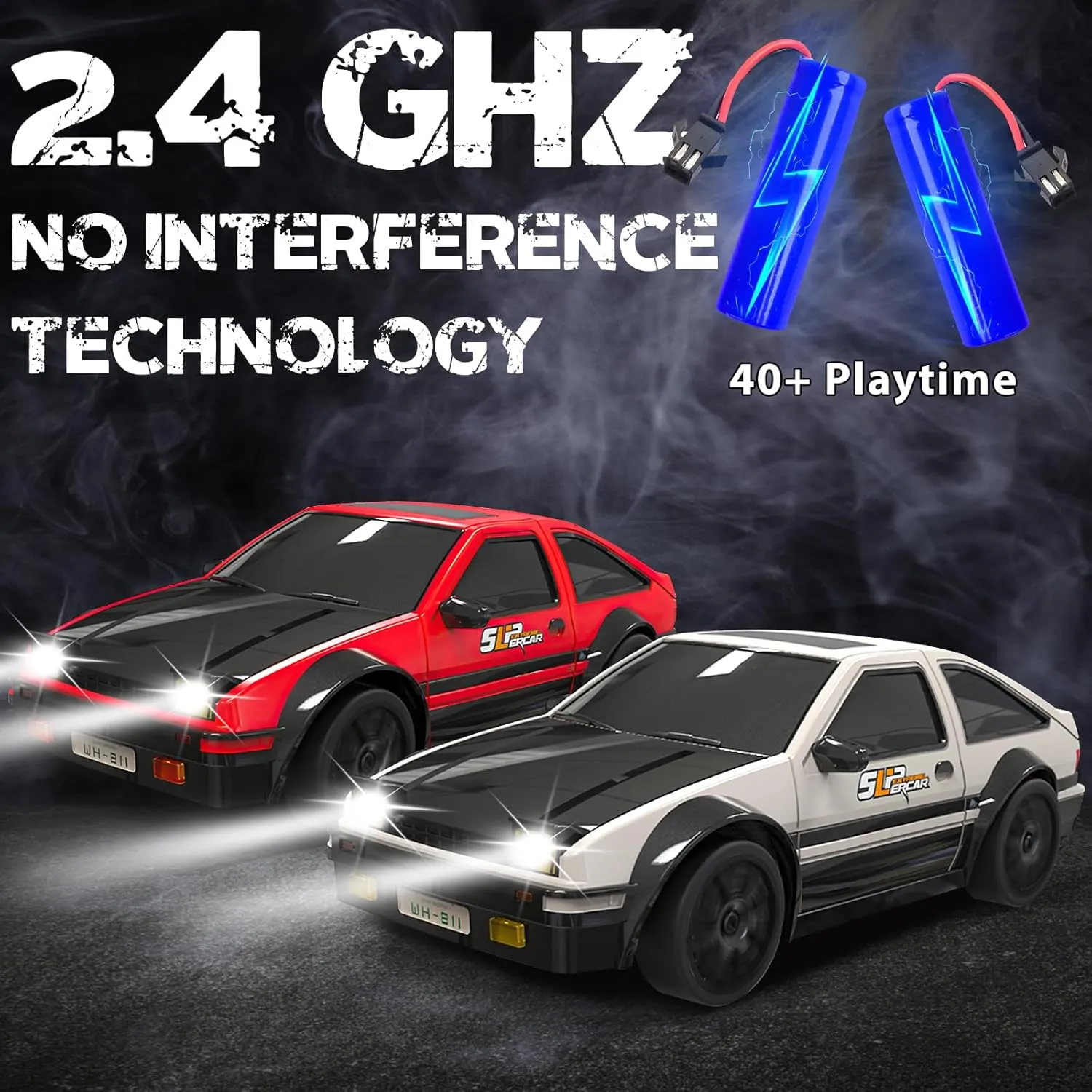 Boys Girls Adults RC Drift Car$ 1/24 Remote salinization outcome acknowledge Control Car$ 2.4Ghz 17KM/H High Speed RC Cars with LED Lights$ Extra Tires$ 2 Rechargeable Batteries$ 4WD Racing Car Toys Christmas Birthday Gift for Kids 