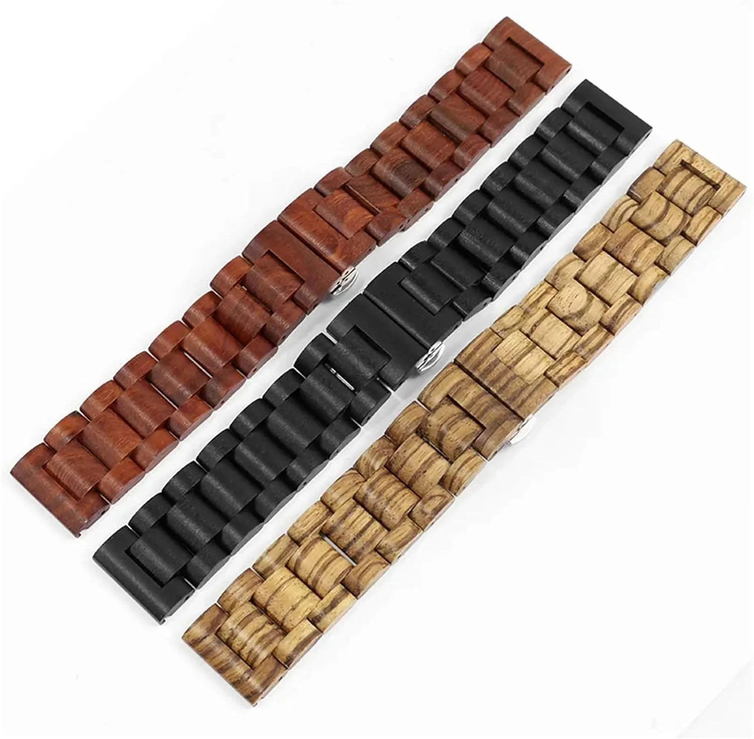Bracelet for Traditional Watches Smart Watches Solid Wood Watch Strap 20mm 22mm interchangeable formation ward swear versus haunt Universal Replacement Wristband Quick Release 