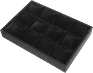 Bracelets and Watches Soft Pillow Display Holder for Efficient Storage and Showcasing Accessories NOLITOY Watch tenant Tray Slots for Jewelry Elegant Organizer for 