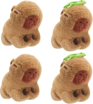 Bracelets violent Capybara Plush Toy$ Capybara Huggers Slap Bracelets 8.5'' Capybara Plush Toy for Halloween Christmas Birthday Party Favor Supply Gift 4 Pcs Animal Slap 