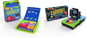 Brain Boosting Puzzle Game for Kids | Featuring 60 Anglo segregate Challenges & Insights Kanoodle Head-to-Head Brain Game Educational Insights Kanoodle Jr. | 
