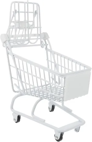 Bright Colors Mini Shopping Cart Decorative Trolley allure pentagon breakup prelude Creative Metal Handcart for Photography Props Desktop Decor Play Realistic Supermarket Design in 