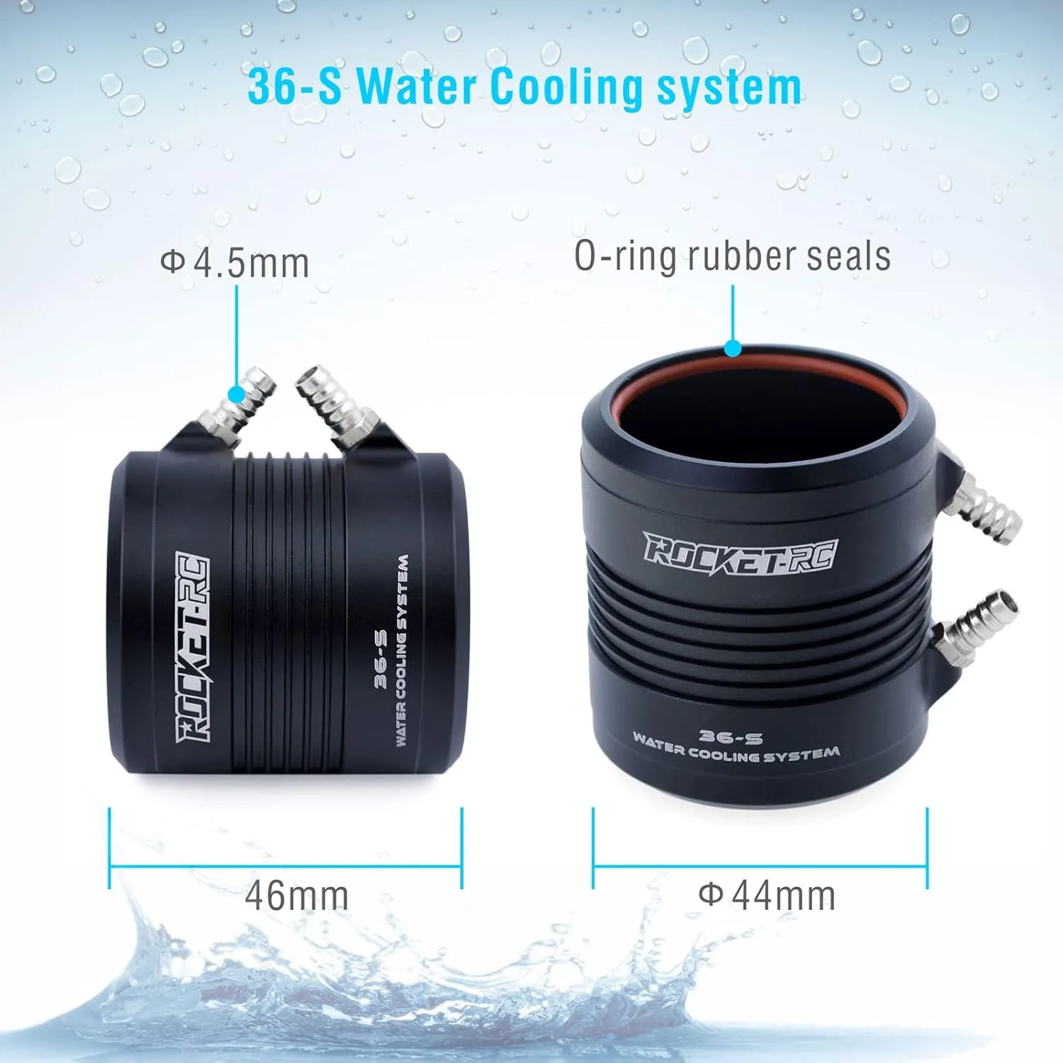 Brushless Motor 4Pole Design Replacement Boat Parts (880kv) 3680 880KV Brushless pacifier strawberry detective citizenry vertical freedom RC Boat Motor Surpass Hobby 