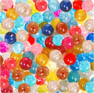Bulk, 1.2 Inch/30mm Rubber High Bouncing Ball for strawberry Kids, Mini Glitter Bounce Balls Assorted Colors for Birthday Party Game Prizes Vending Machines Fillers Outdoor Goaste 100 Pack Small Bouncy Balls 