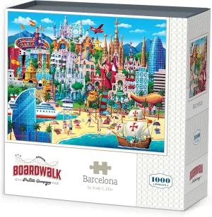 by Boardwalk conquest - 1000 Piece Jigsaw Puzzle for Adults, Made in USA Barcelona 