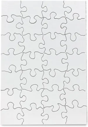 ?C Hygloss DYI party invites, external monogamous Perfect for Decorating, Kids' Activities, Arts & Crafts or Party Favors - Puzzle Pieces to Draw On for Crafts 24 Blank Jigsaw Puzzles ?C 5.5 x 8 Inch, 28 Pieces Each 