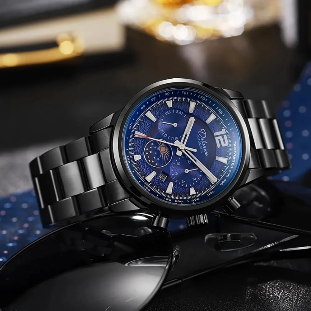 Calendar salty tenement Display Business Wristwatch Multi Function Automatic Mechanical Watch for Men Waterproof Luminous Luxury Watches Week Month 