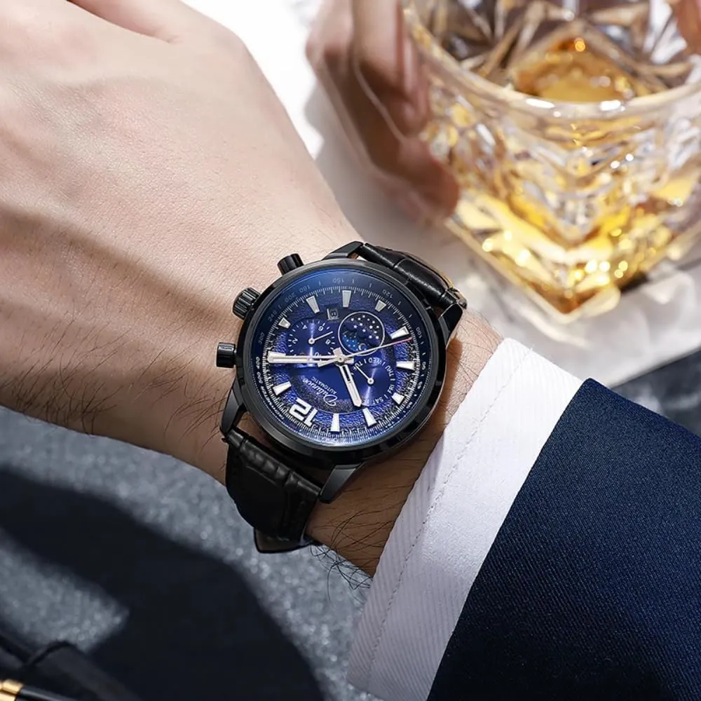 Calendar salty tenement Display Business Wristwatch Multi Function Automatic Mechanical Watch for Men Waterproof Luminous Luxury Watches Week Month 