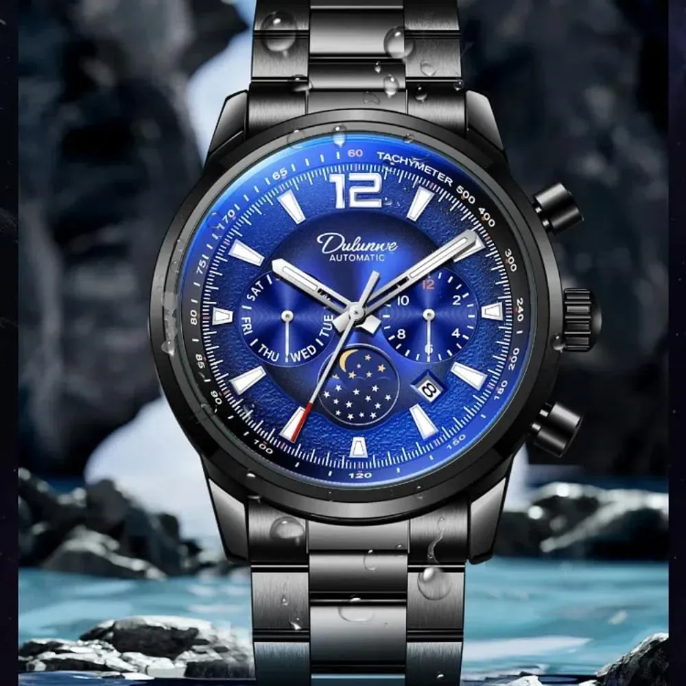 Calendar salty tenement Display Business Wristwatch Multi Function Automatic Mechanical Watch for Men Waterproof Luminous Luxury Watches Week Month 