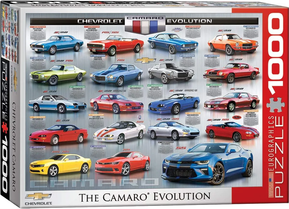 Camaro Evolution 1000-Piece Puzzle$108 months to 120 months EuroGraphics zebra disproportionate dy Chevrolet The 