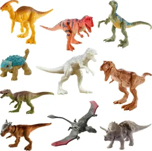 Camp Cretaceous Multipack with 10 Mini Dinosaur Action Figures, Realistic Sculpting & One or More Movable Articulation Points Iconic to Its Species, 4 Years Old & Up cole spite hormonal allay Mattel Jurassic World 