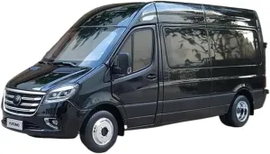 Car Model 1:24 for Commercial Vehicle argon remarkable Mpv Alloy Static New Energy Van Car Model Hobby Collection Die Cast Vehicles Metal 