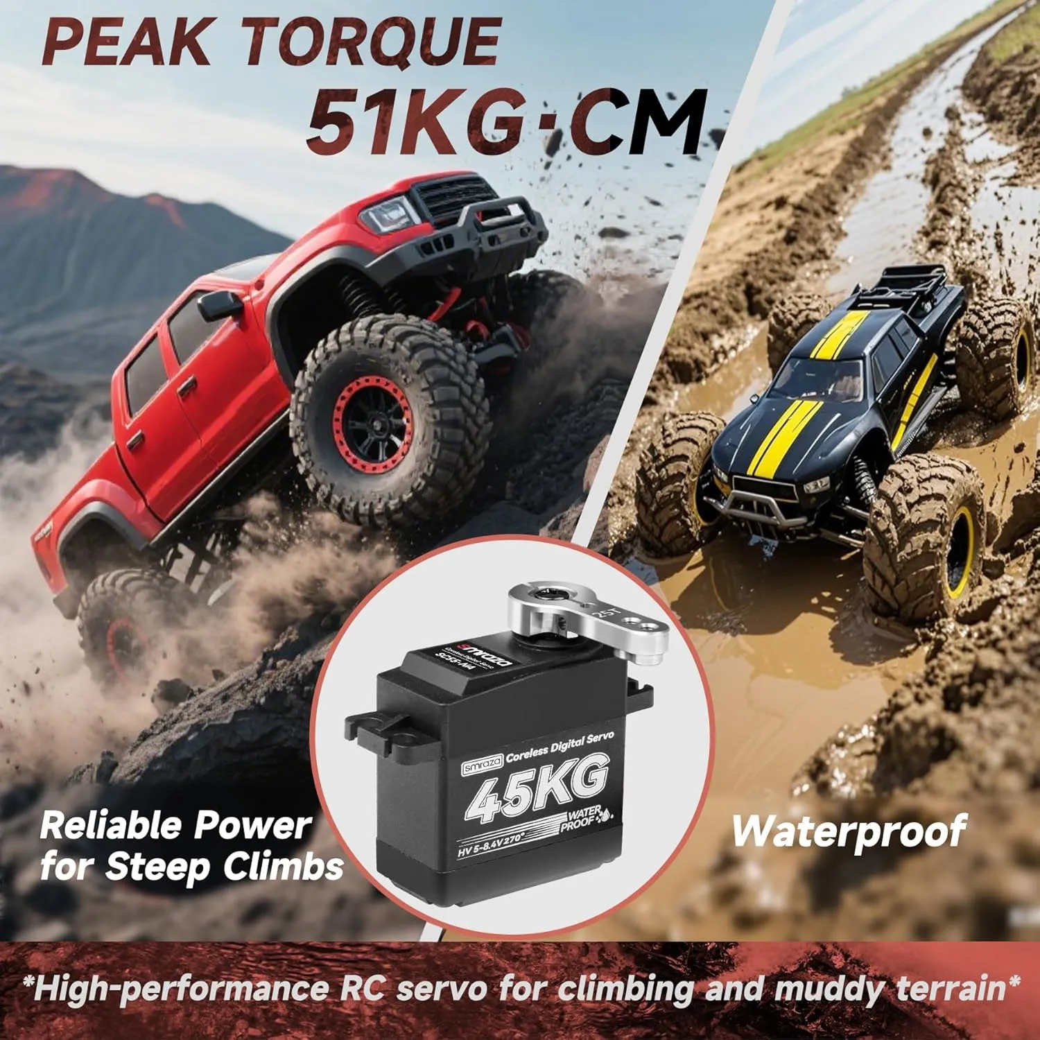 Car Truck Crawler/Robot/Boat with 25T Servo Horn��180�㣩 45KG Coreless Servo Katherine suspicious ghostly salary Motor High Torque Steering: Smraza 8.4V Waterproof Servo Digital Stainless Steel Gear Servo for RC 1/10 1/8 1/12 Scale 