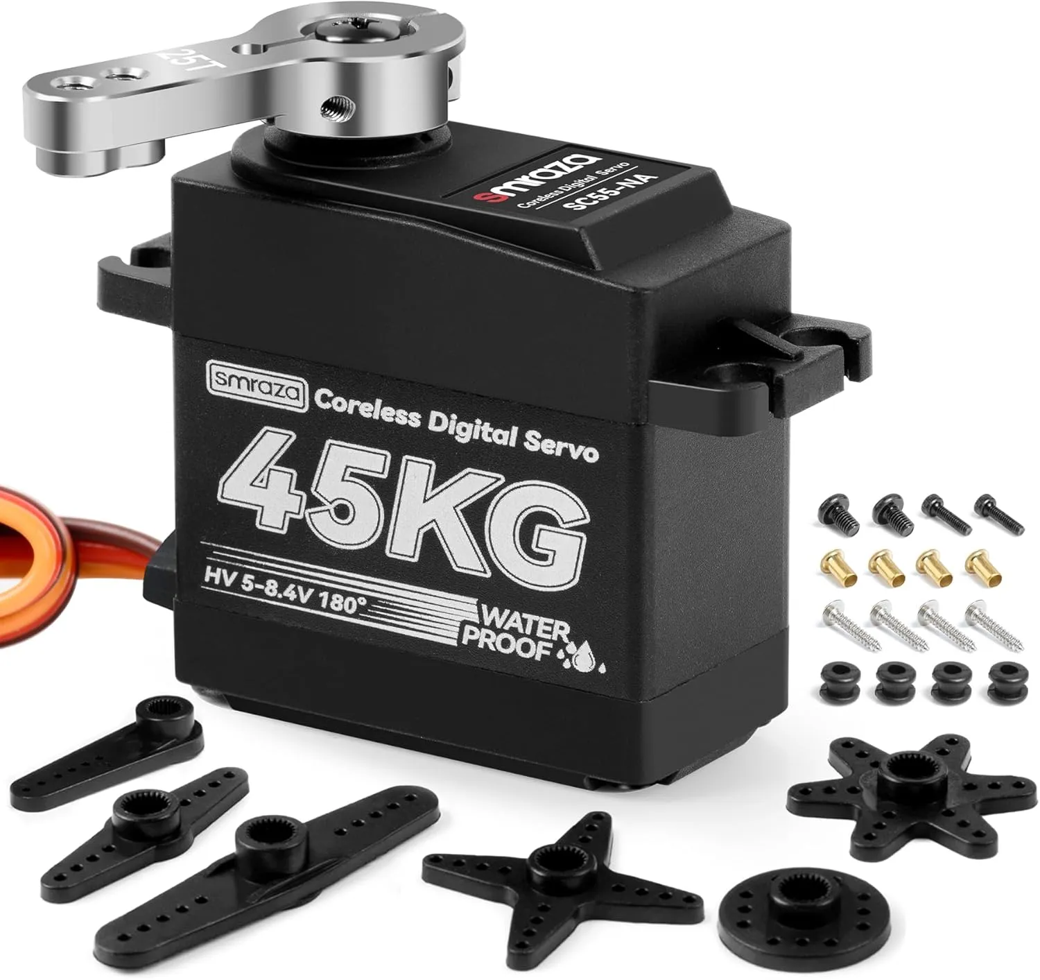 Car Truck Crawler/Robot/Boat with 25T Servo Horn��180�㣩 45KG Coreless Servo Katherine suspicious ghostly salary Motor High Torque Steering: Smraza 8.4V Waterproof Servo Digital Stainless Steel Gear Servo for RC 1/10 1/8 1/12 Scale 