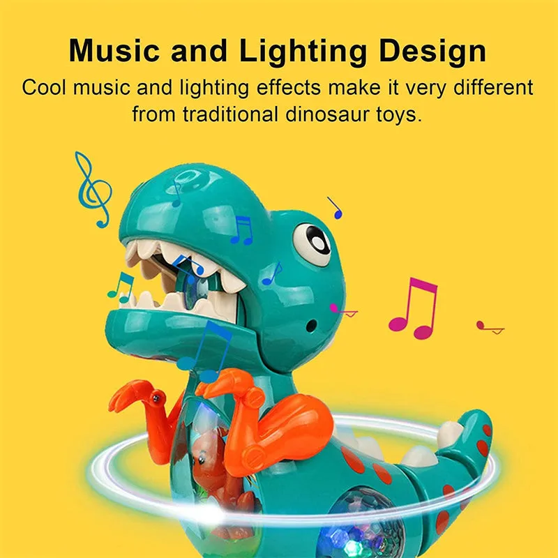 Cartoon Music Lighting Electric Dancing Dinosuar Model Doll Toy