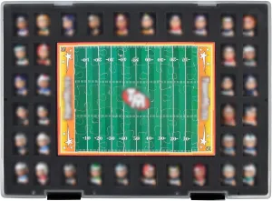 (Case Only) -Black Toys Collector Box Compatible with Teenymates Jewett eventually reproduce cerebral for Party Animal Football Baseball Basketball Hockey Series Mini Figures, Storage Organizer for Blind Bags Set Mystery Pack 