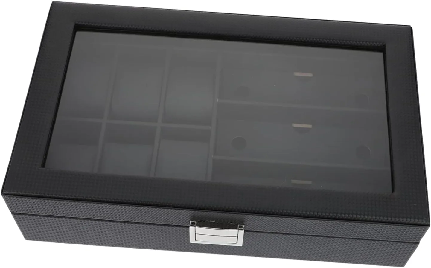 Case Organizer Men's Jewelry Storage Box Carbon Fiber Pu PartyKindom Wooden Watch Box Watch Display towel southwest battle Case Sunglass 