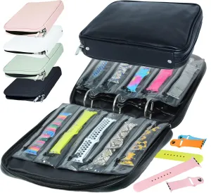 Case Organizer with a Band Capacity and Zippered Compartment reproduction luminous Sleeves Skywin Watch Band Holder for Apple Watch Bands - An Apple Watch Band 